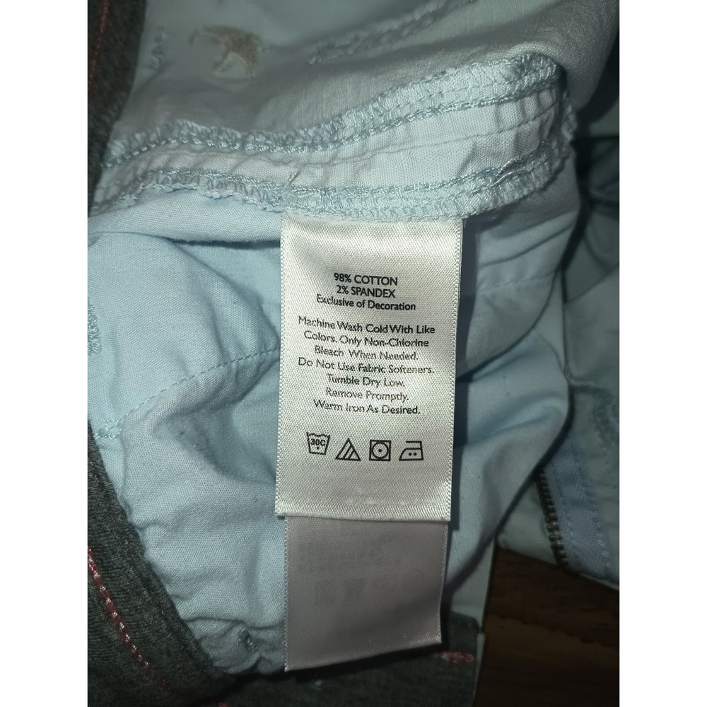 Eddie Bauer Women's Ripstop Cargo Roll Tab Hiking Pants Size 10 Light Blue Camp - Picture 8 of 16